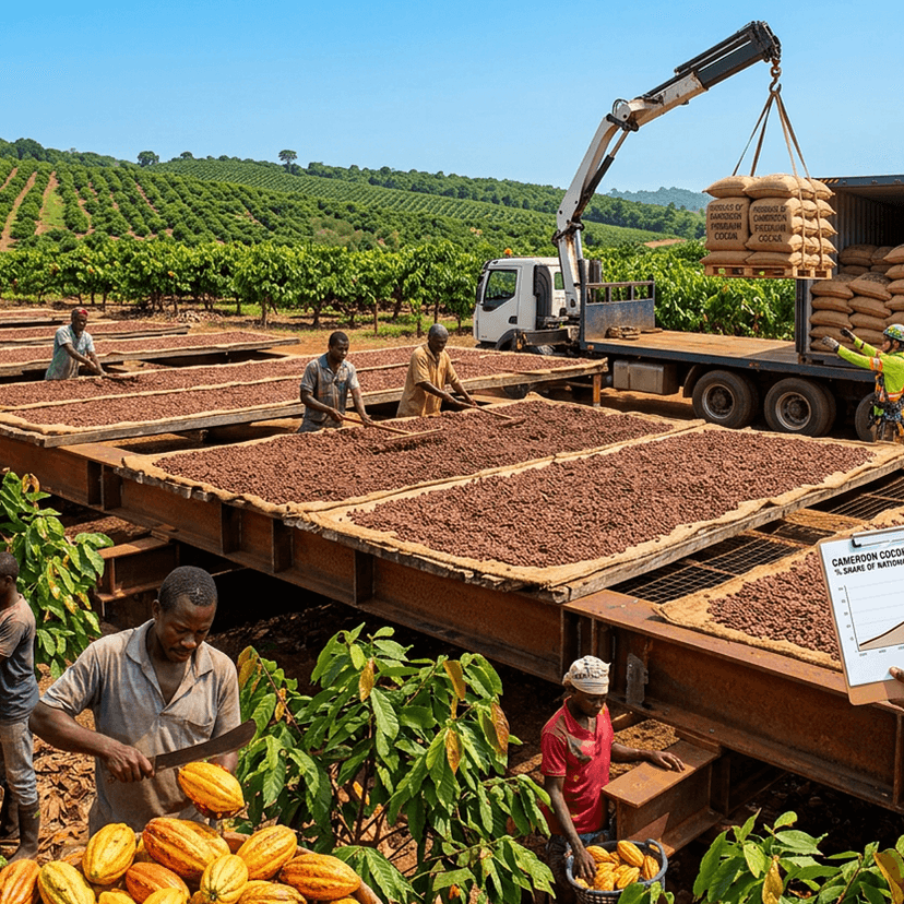 The evolution of cocoa exports in Cameroon